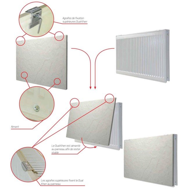 Radiateur chauffage central H2O DK11 Horizontal Natura Blanc 1000W – Image 7